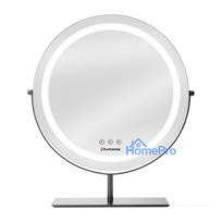 Makeup mirror - Humanas HS-HM Scarlet 360º with LED lighting, Black / White