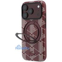 Case Lacoste PVC Semi Wrap Blend Ring Stand MagSafe Apple iPhone 18 Pro Max dark red