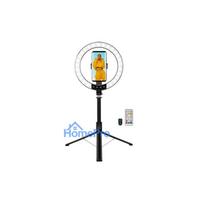 Logilink smartphone ring light with selfie stick tripod, DM 20cm