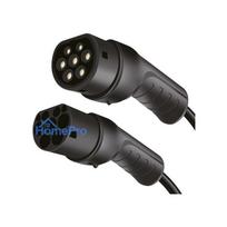 LogiLink Elektroauto Ladekabel / electric car charging cable Typ 2 Spiral 22kW 3P 32A 5m Black + Tasche