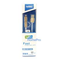 USB cable Tellos TPE 2in1 microUSB-Lightning gold, 1.2m