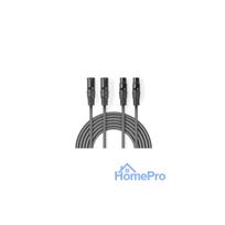 Cable Nedis 2x XLR M - 2x XLR F 3m