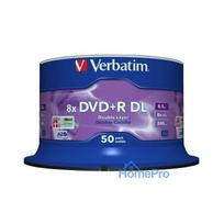 Verbatim DVD+R DL 8.5GB 8x Cake Box 50 (43758)