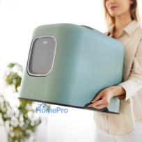 Cat Litter Box - Rotho Biala, Green