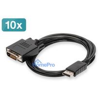 Adapter AV Digitus DisplayPort - DVI-D Black (AK-990900-020-S)