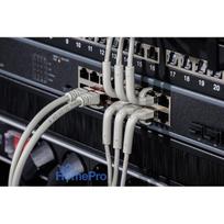 Digitus leņķveida krustojuma kabelis CAT 6A F-FTP, vara, 1,5 m, grey, 10 gab.