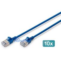 Digitus Slim CAT 6A F / FTP Patch Cable 2m Blue Piece (DK-1632-A-020S-B-10)