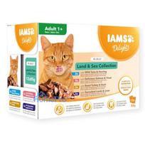 IAMS DELIGHTS Land & Sea Collection in Jelly box - wet cat food - 12x85g