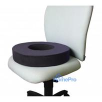 Pillow - Foam Seat With Hole Black