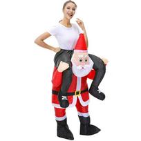 Kalėdų imbierinis žmogutis pripučiamas kostiumas vakarėliams, šventėms ir cosplay One Size white