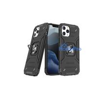 Wozinsky Apple iPhone 12 Pro Max Ring Armor Case Kickstand Tough Rugged Cover Black