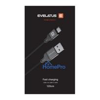 Evelatus Cable USB A to C, 1.2M Aluminum housing braiding White
