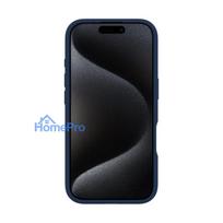 Evelatus Apple iPhone 16 Pro Premium Magsafe with Stand Soft Touch Silicone Case Dark Blue