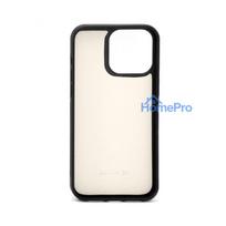 Evelatus Apple iPhone 15 Pro Max Leather Case Zipper Design Flower White
