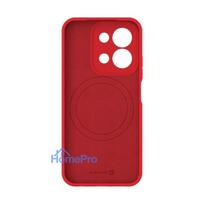 Evelatus Xiaomi Redmi 15C 4G / 5G Premium Magnetic Soft Touch Silicone Case Red
