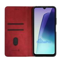 Evelatus Xiaomi Redmi 14C 4G / 14C 5G / Redmi A4 / POCO C75 PU Leather Book Case Red