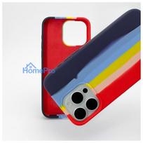 Evelatus Apple iPhone 14 Pro Silicone case Multi-Colored Rainbow