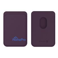 Evelatus Universal iPhone Genuine leather wallet with MagSafe Deep Purple