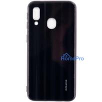 Evelatus Samsung A20e Water Ripple Full Color Electroplating Tempered Glass Black