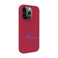 Evelatus Apple iPhone 14 Premium Magsafe Soft Touch Silicone Case Dark Red