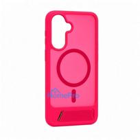 Evelatus Samsung Galaxy A17 4G / A17 5G Rubber Coated MagSafe With Stand Case Hot Pink