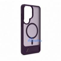 Evelatus Samsung Galaxy S26 Ultra Rubber Coated MagSafe With Stand Case Purple