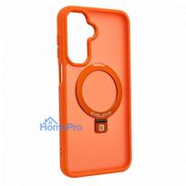 Evelatus Samsung Galaxy A17 4G / A17 5G Shield Case With MagSafe & Stand Matte Ring Orange