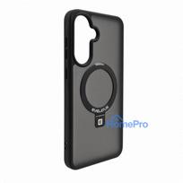 Evelatus Samsung Galaxy A57 Shield Case With MagSafe & Stand Matte Ring Black