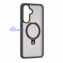 Evelatus Samsung Galaxy A57 Shield Case With MagSafe & Stand Matte Ring Smoke Grey