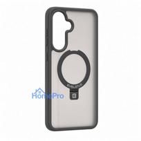Evelatus Samsung Galaxy A37 / A36 Shield Case With MagSafe & Stand Matte Ring Smoke Grey