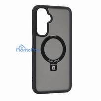Evelatus Samsung Galaxy A17 4G / A17 5G Shield Case With MagSafe & Stand Matte Ring Black