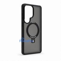 Evelatus Samsung Galaxy S26 Ultra Shield Case With MagSafe & Stand Matte Ring Black