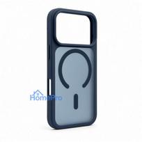 Evelatus Apple iPhone 18 Pro Silver-Shield Skin Feel 2-in-1 MagSafe Case Navy Blue