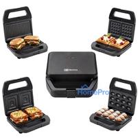 Sandwich maker - PROMIS 5 in 1 toaster Black