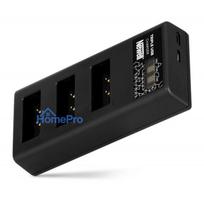Battery Charger - Newell CD-USB-C Three-Channel Charger for Canon LP-E17 Batteries, USB-C, Micro USB, Black