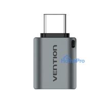 Vention USB-C Male to USB 3.0 Female OTG Adapter Gray Aluminum Alloy Type