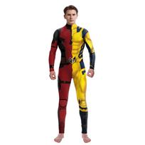 superherojai vyrai filmas Deadpool Wolverine Cosplay Kostiumai Helovinas kombinezonas Pasirodymas šventė Zentai kūno kostiumas L brown