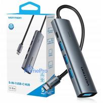 Hub 5v1 USB-C 3.0 Vention 0.15m