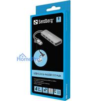 Sandberg 136-63 USB-C / A to 4xUSB 3.0 Hub