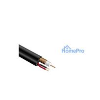 Coaxial cable RG59, CU, 90%, Black LSZH, Power cords 2x0.75 CU, Round, 250m drum