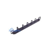 1U cable organizer for 19" switch cabinet, 7 rings