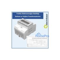 MODBUS Three-phase electricity meter for work with External Transformers, 3x230 / 400 V, 6A