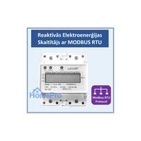 Reactive Energy and Power Single Phase Electricity Meter, 100A, Modbus RTU RS485, 4DIN