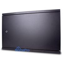 2U 19\'\' Wall mounted switch cabinet CCTV, ALARM, IT / 540x350x120mm / Black / Assembled