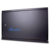 3U 19'' Wall mounted cabinet CCTV, ALARM, IT / 540x350x180mm / Black / Assembled