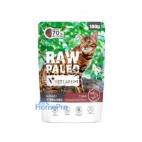 VETEXPERT Raw Paleo Adult Sterilised Tuna - wet cat food - 100g