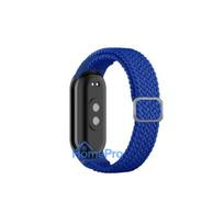iLike Universal Mi Band 8 wristband bracele Braided fabric strap Blue