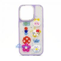 iLike Apple iPhone 15 Pro EPOXY CARTOON COVER Pink