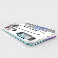 iLike DZ504 Slim Multi Dock Station for Play Station 5 PS5 Controllers with Cooling fas & RGB Black