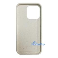 iLike Apple iPhone 14 Pro Max Silicone plastic case Eco Print Design White